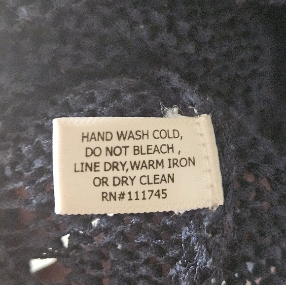 Eloqui Navy Cotton Blend Crochet Knit Drop Short Sleeve T-shirt Plus Size 18/20 - Picture 9 of 10